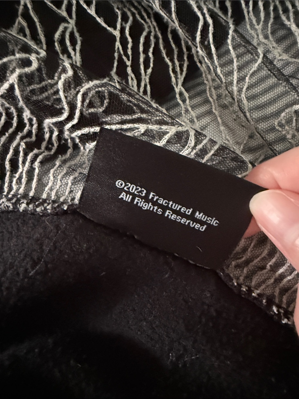 *rare* Discontinued Official Joy Division Unknown Pleasures Embroidered Cloak L - Picture 11 of 12